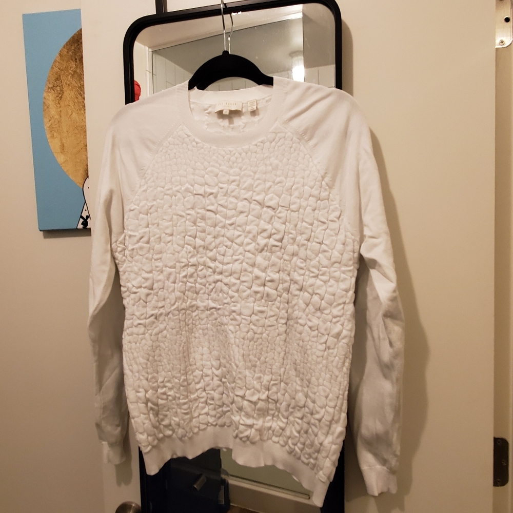 Women's Ted Baker Umay Croc Detail Sweater Size L